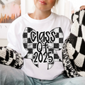 CLASS OF 2025 CHECKER BOW -DTF