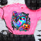 COLORFUL GHOST wearing beanie-dtf