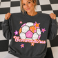 Soccer Pink Orange Stars Mascot (Dropdown)- DTF&UV