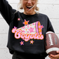 CHEER Pink Orange Stars Mascot (Dropdown)- DTF&UV