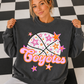 Basketball Pink Orange Stars Mascot (Dropdown)- DTF&UV