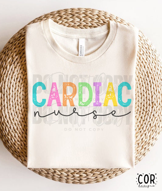 Cardiac Nurse Neon - DTF