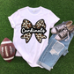 Cardinals leopard bow-DTF