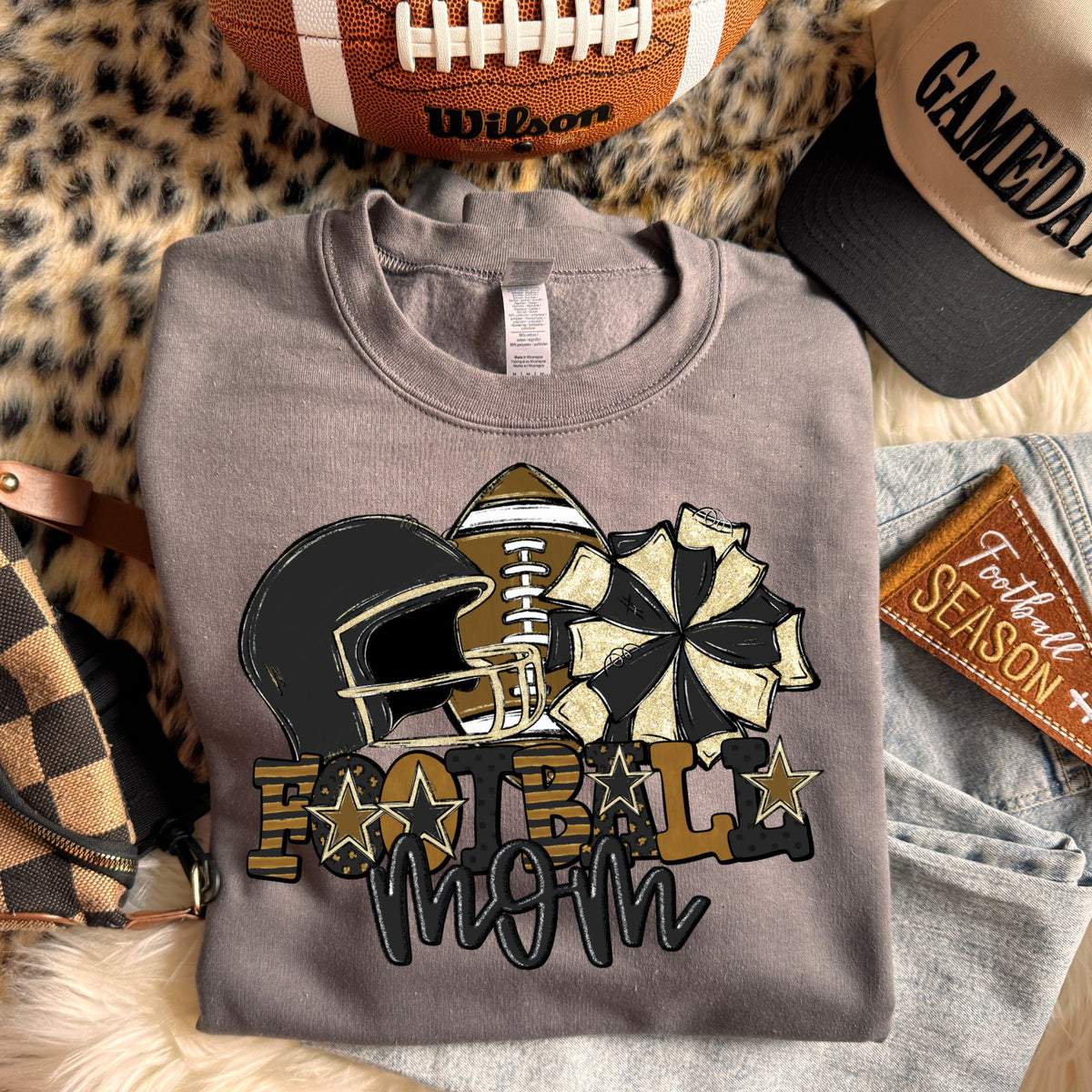 Football mom (dropdown Colors)- DTF&UV