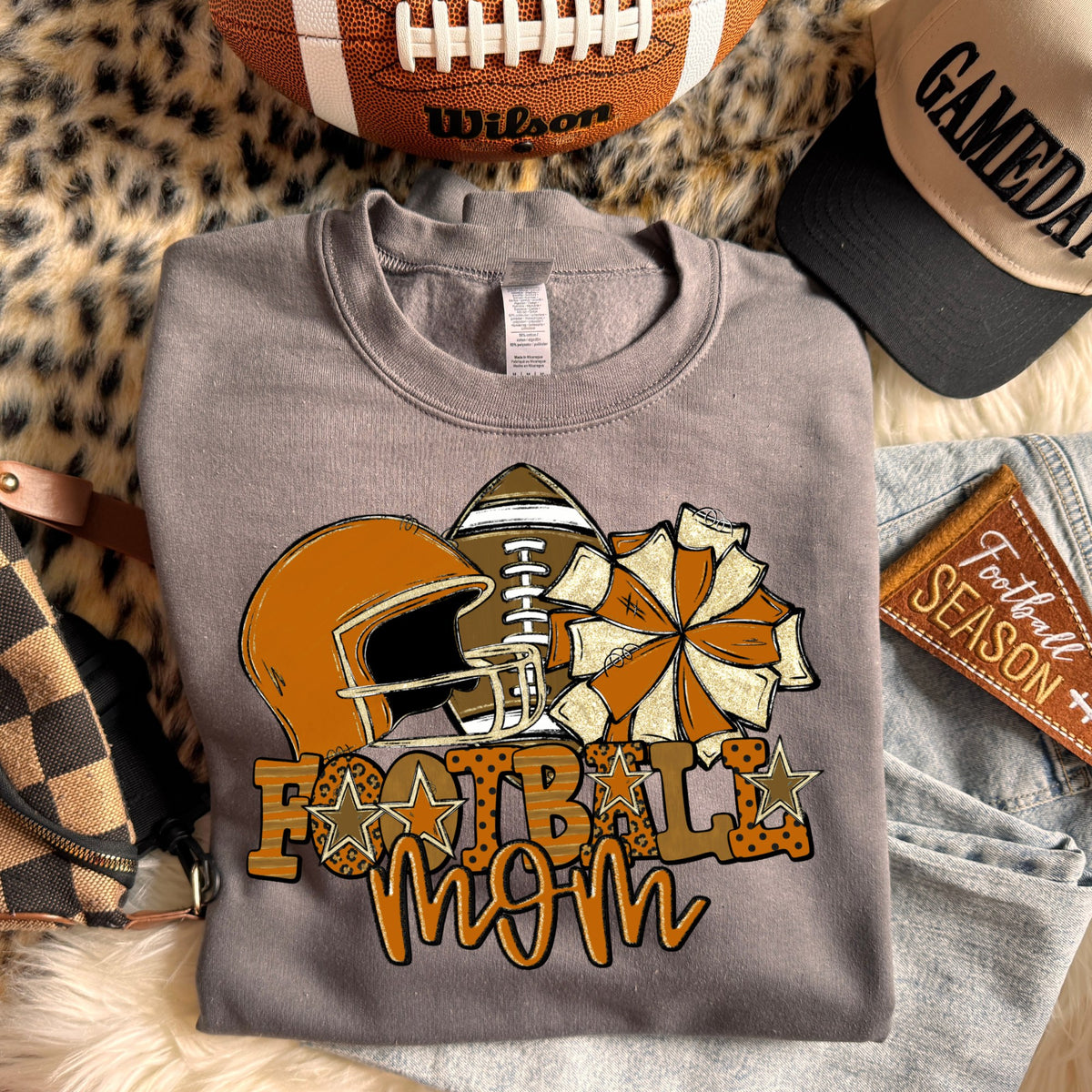 Football mom (dropdown Colors)- DTF&UV