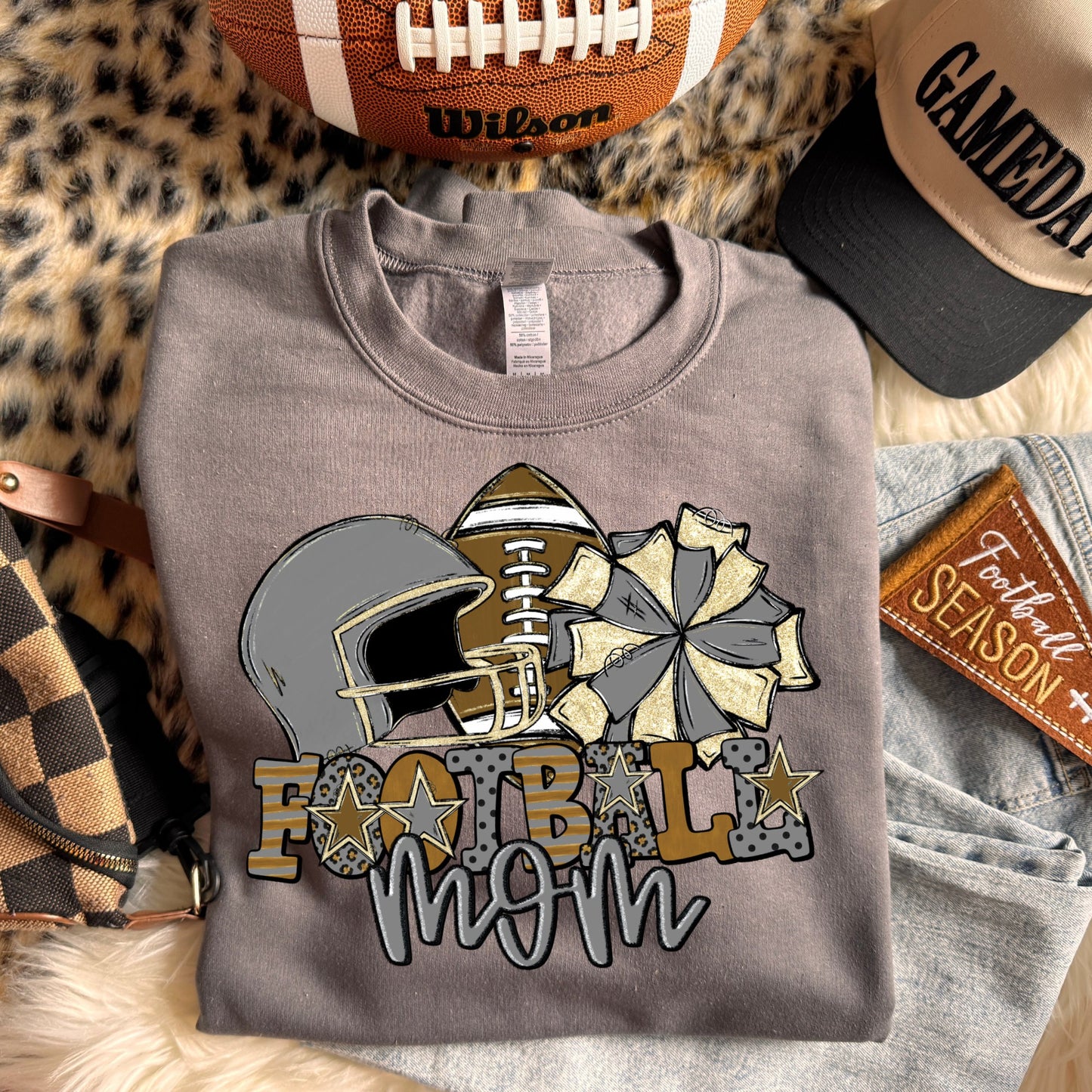 Football mom (dropdown Colors)- DTF&UV