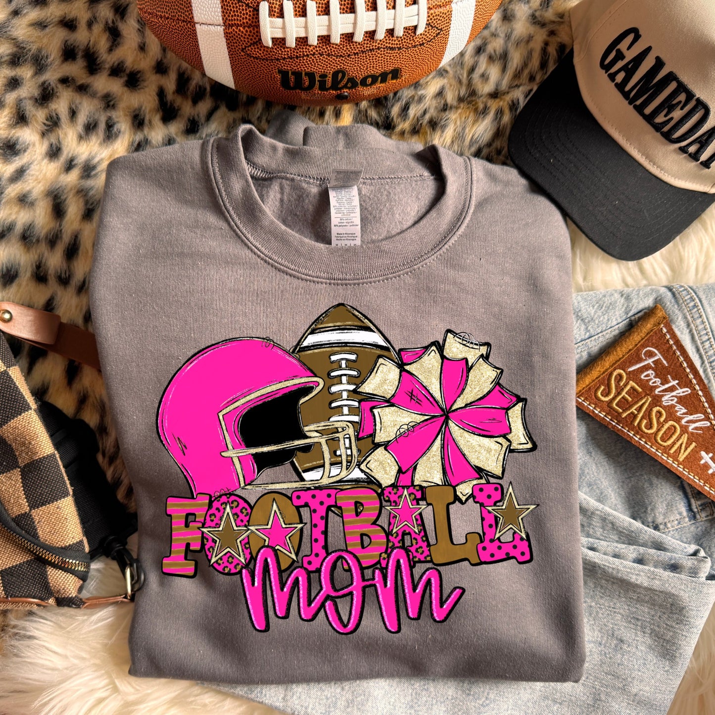 Football mom (dropdown Colors)- DTF&UV