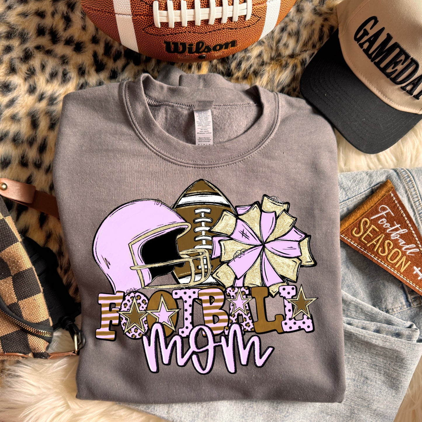 Football mom (dropdown Colors)- DTF&UV