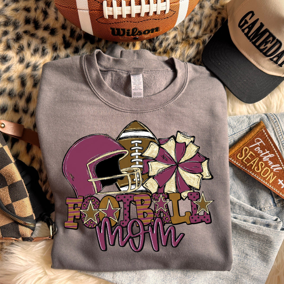 Football mom (dropdown Colors)- DTF&UV