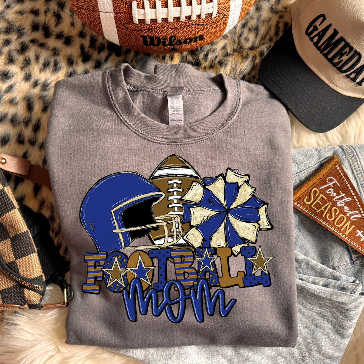 Football mom (dropdown Colors)- DTF&UV