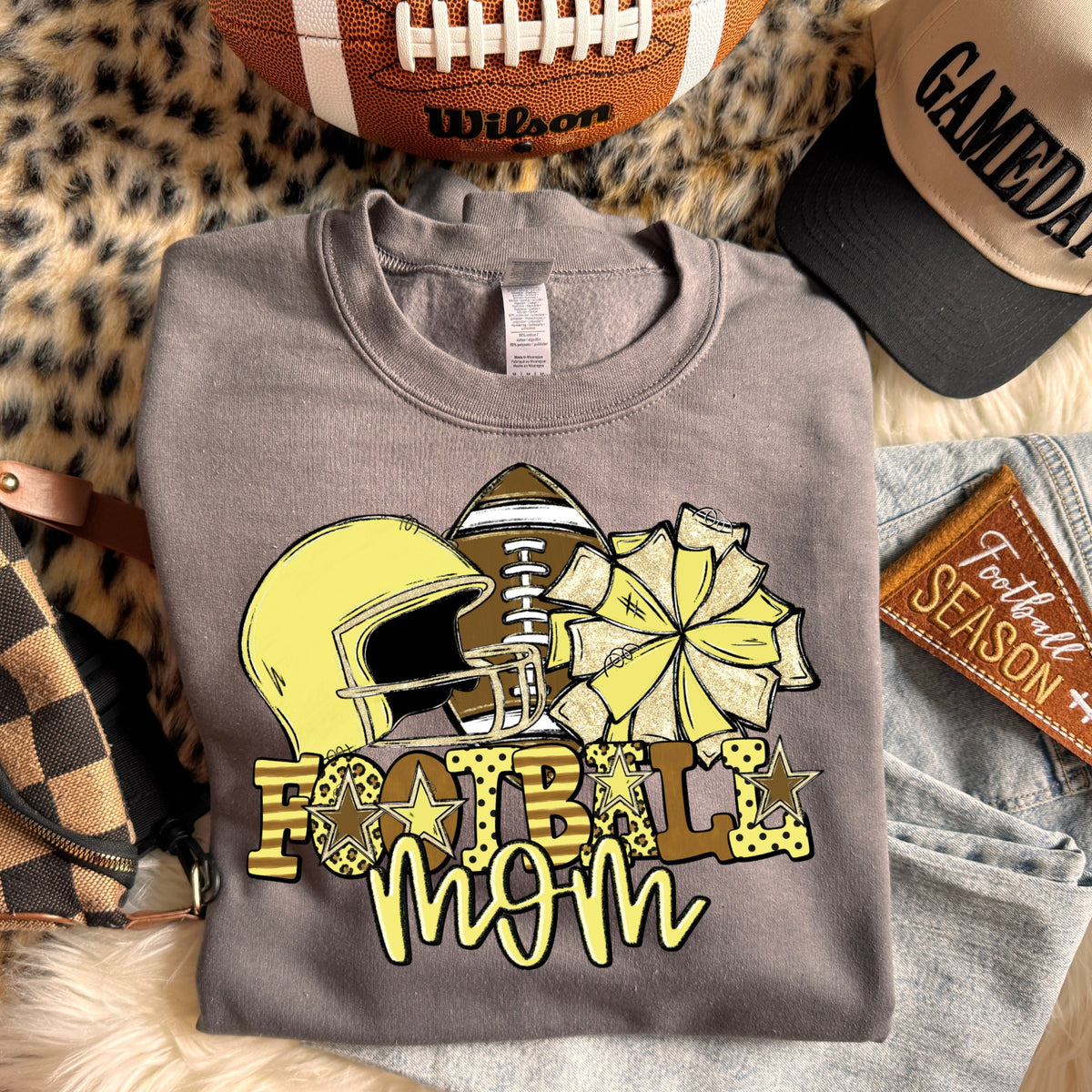 Football mom (dropdown Colors)- DTF&UV