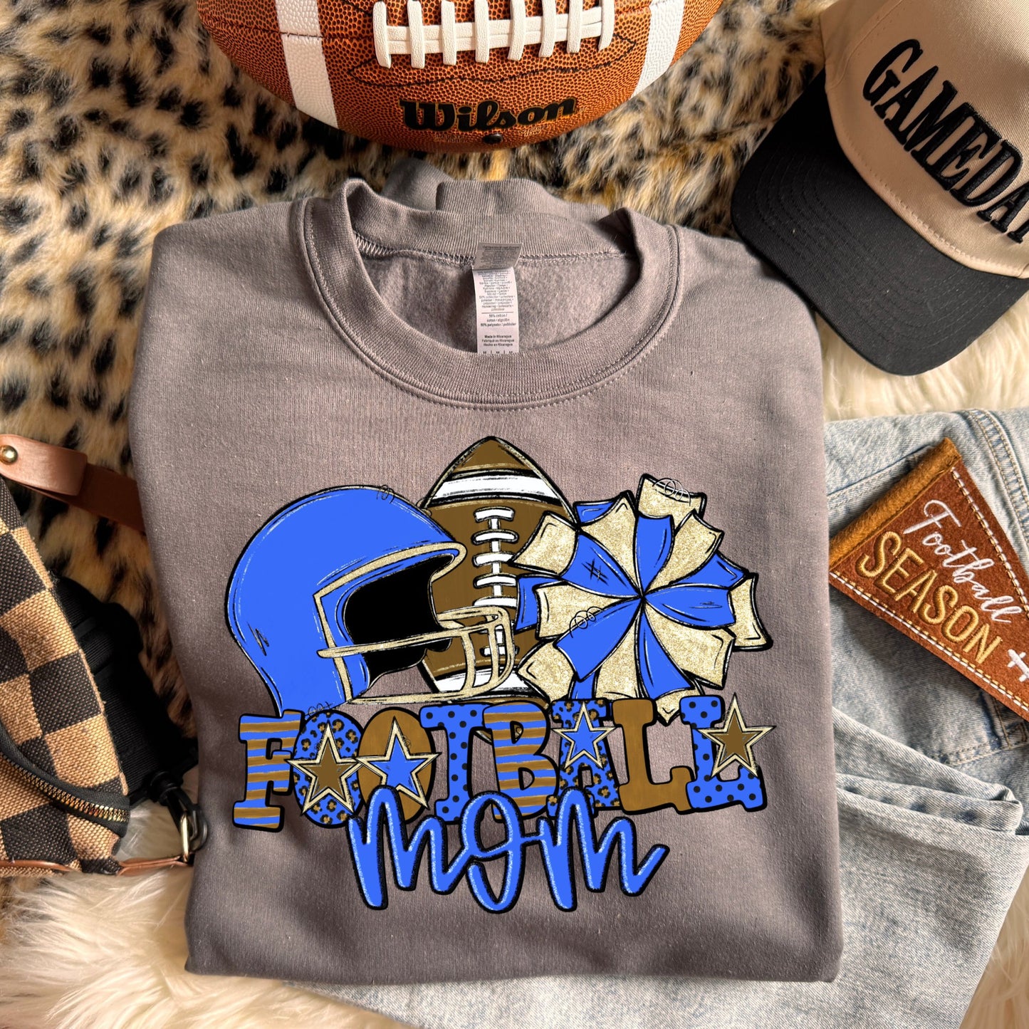 Football mom (dropdown Colors)- DTF&UV
