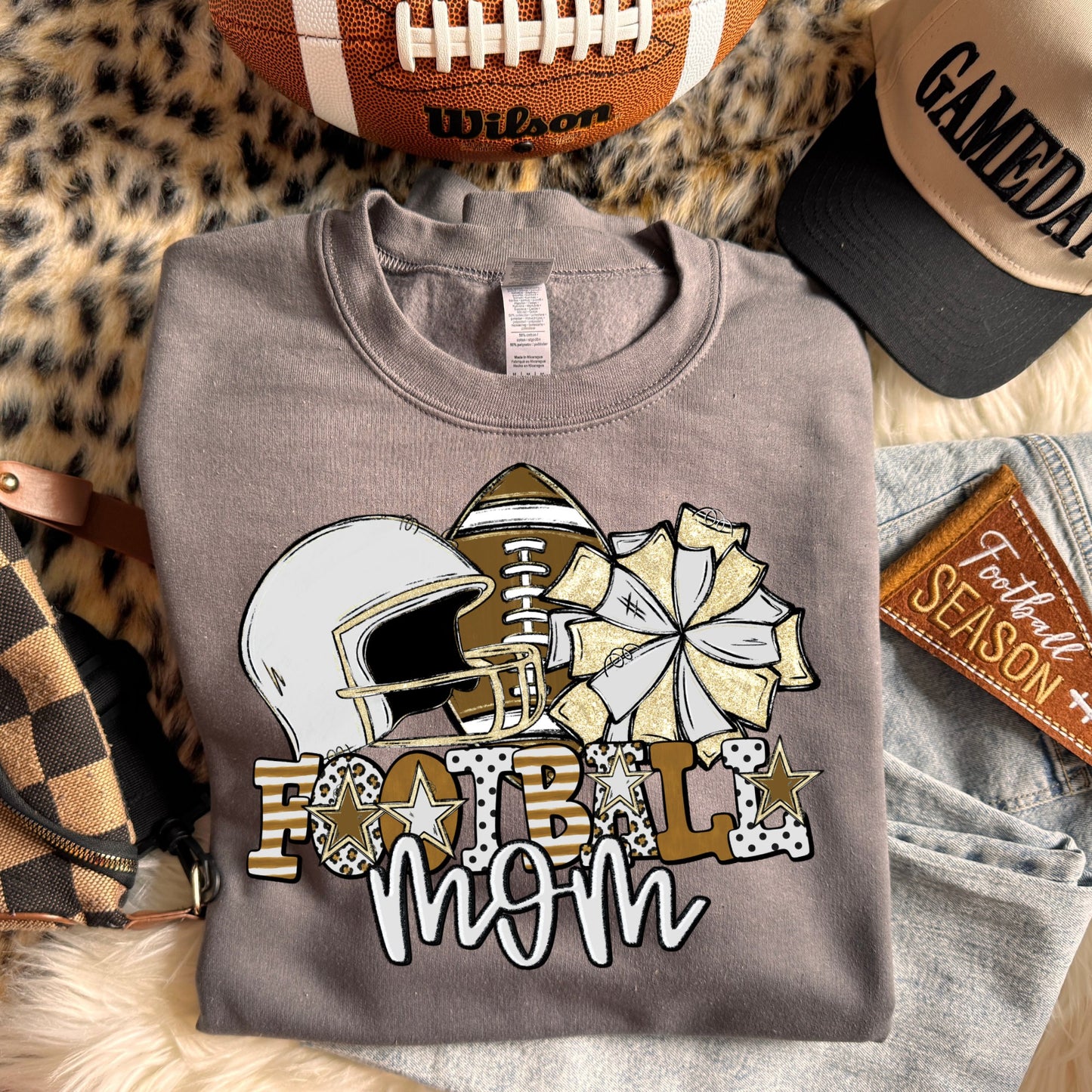 Football mom (dropdown Colors)- DTF&UV