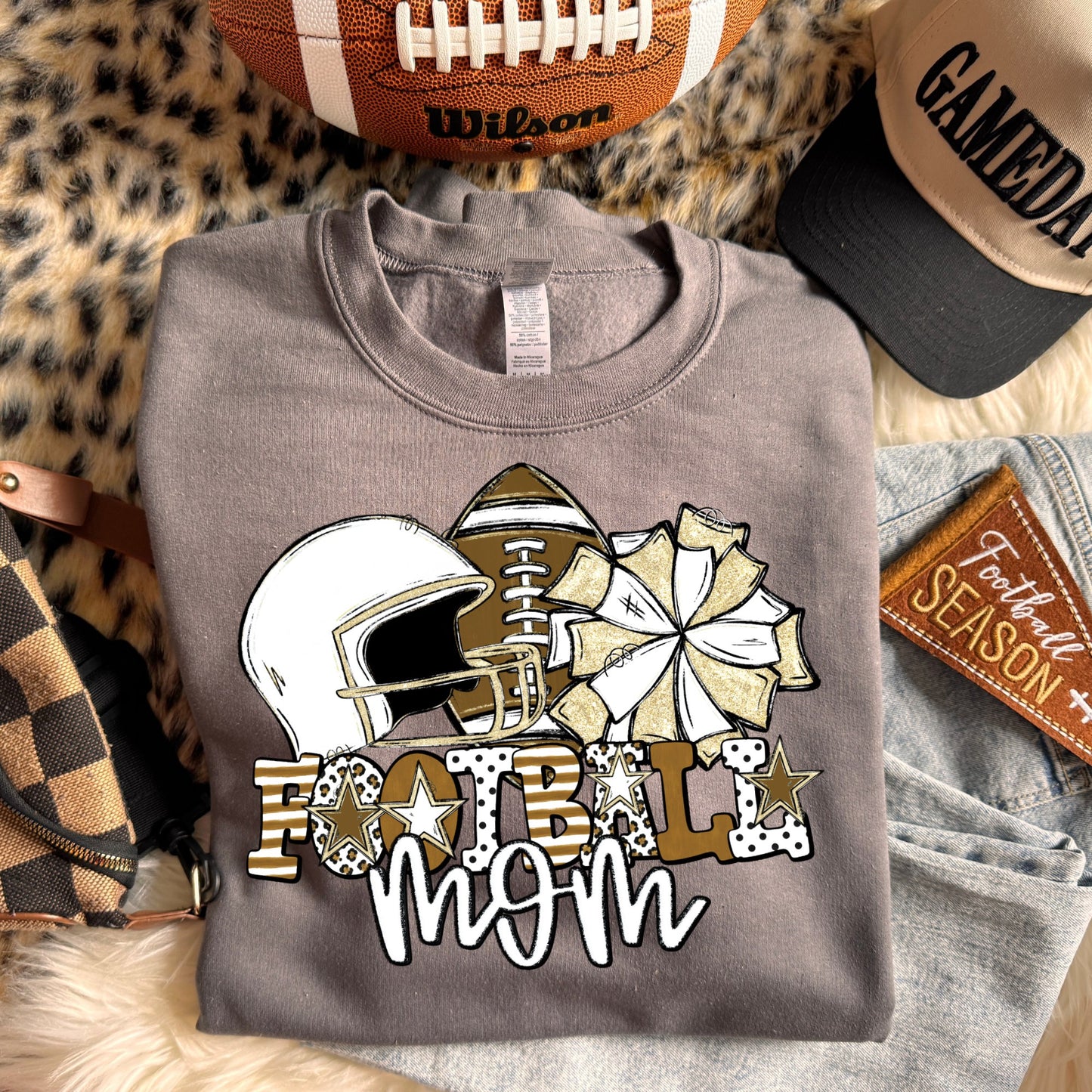 Football mom (dropdown Colors)- DTF&UV
