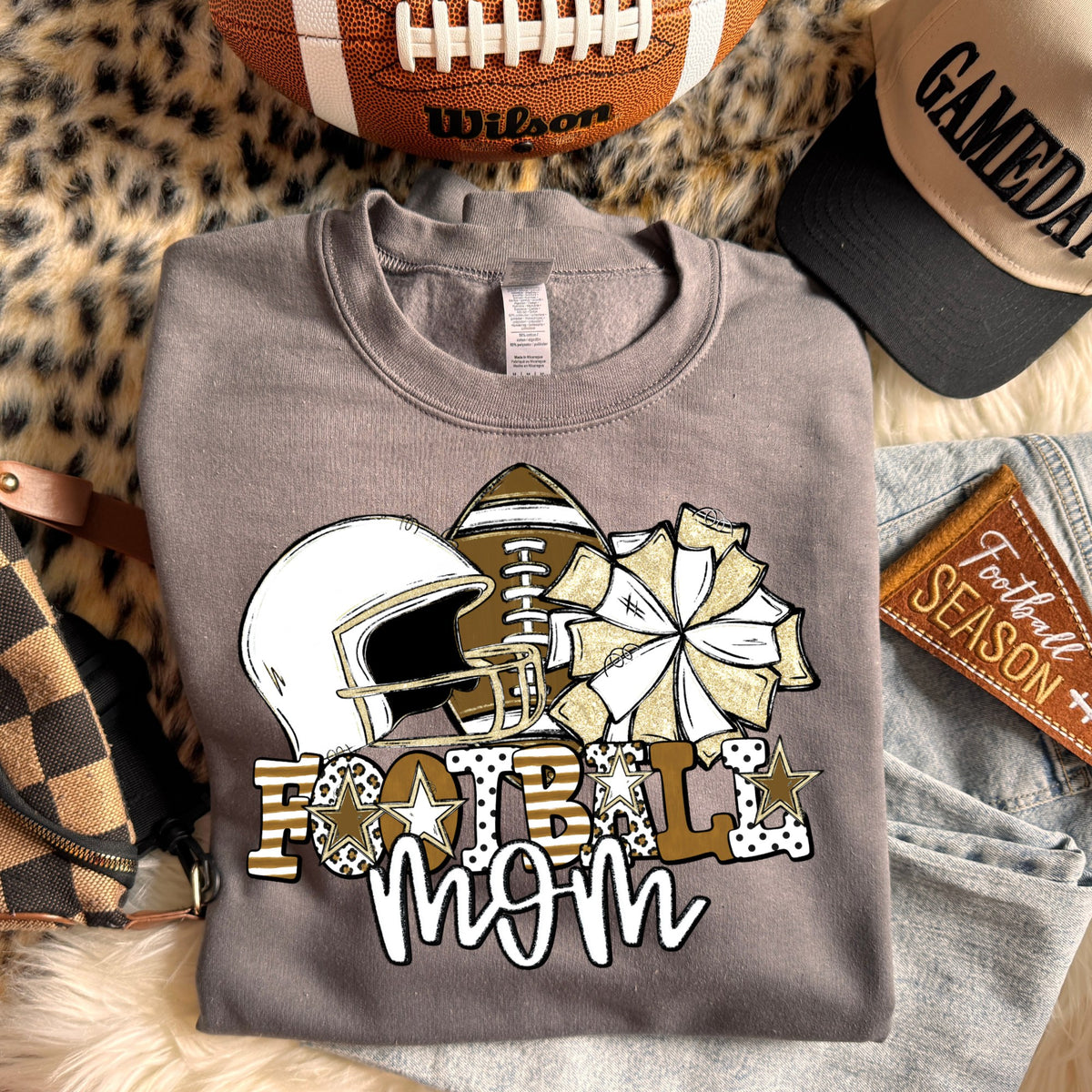 Football mom (dropdown Colors)- DTF&UV