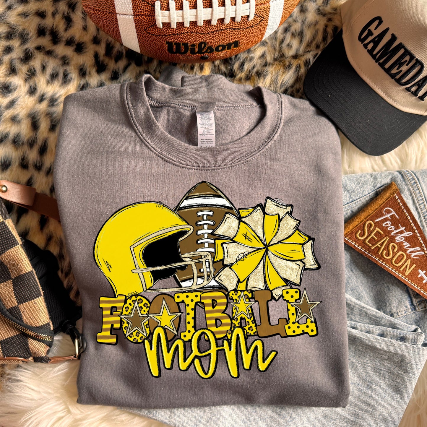 Football mom (dropdown Colors)- DTF&UV