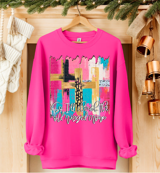 Cherish the old rugged cross-DTF&UV