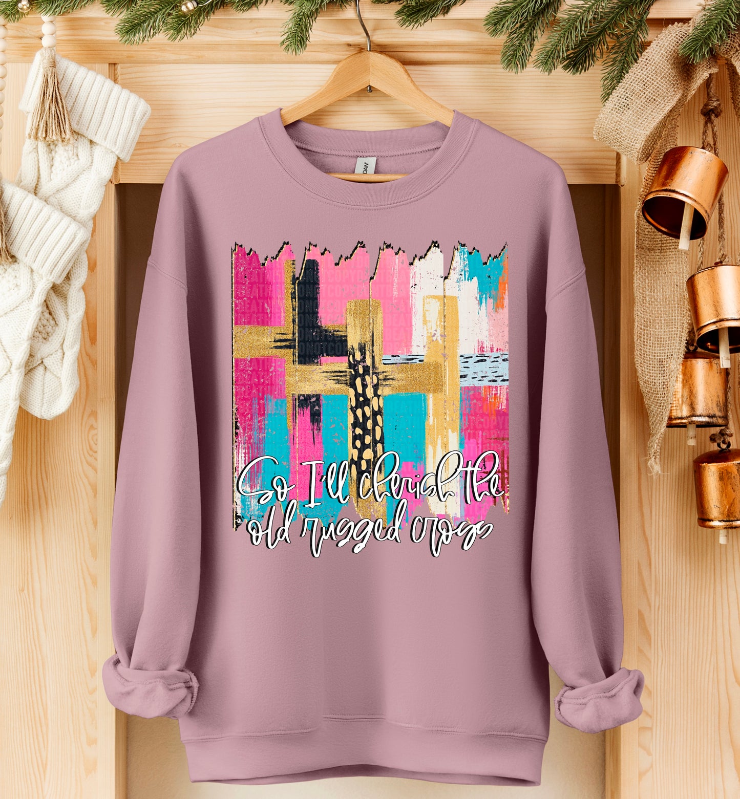 Cherish the old rugged cross-DTF&UV