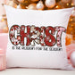 Christ is the reason faux glitter outline-DTF&UV
