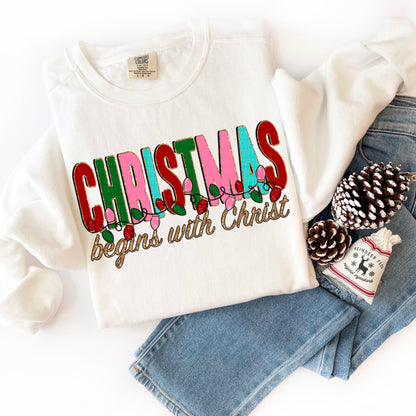Christmas begins with Christ-DTF&UV