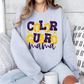 Color guard mama purple yellow gold-DTF