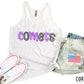 Comets Purple & Black W Wht - DTF