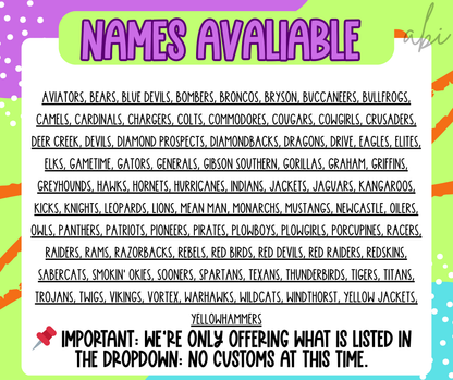 Football Bolt Mascots(Dropdown)-DTF
