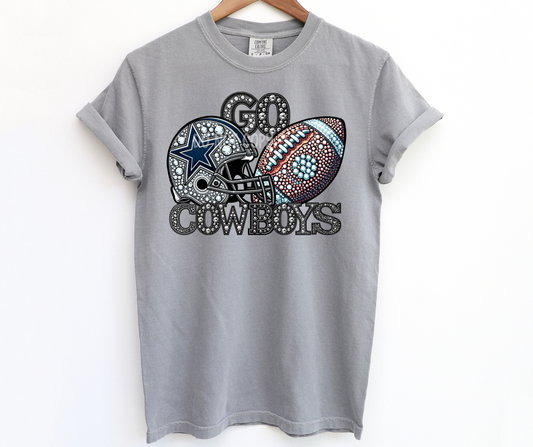 Go Cowboys large faux sequin-DTF