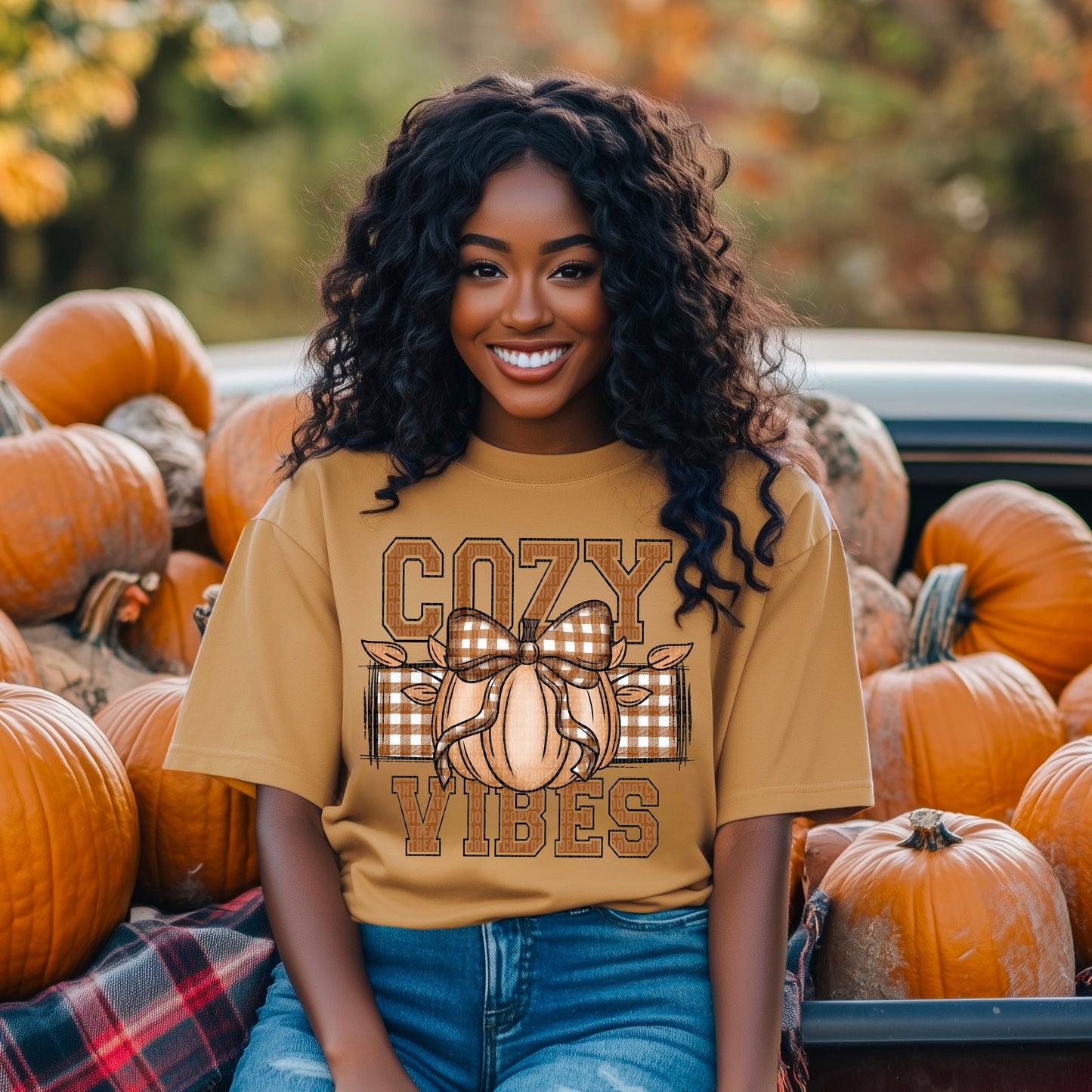 Cozy Vibes Pumpkin-DTF