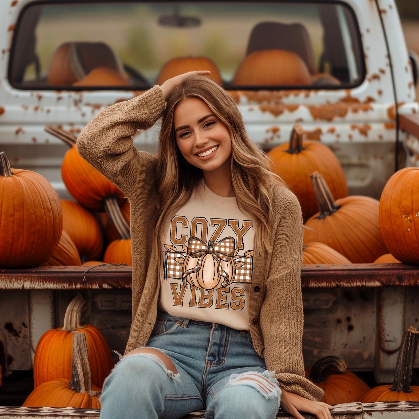 Cozy Vibes Pumpkin-DTF