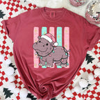 Christmas hippo-DTF