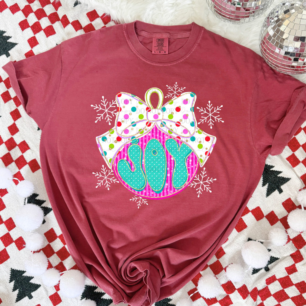 Joy Christmas ornament-DTF