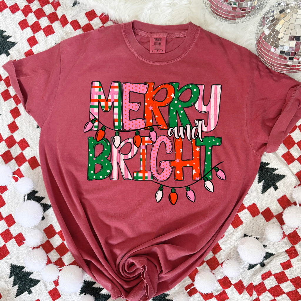 Merry and bright-DTF