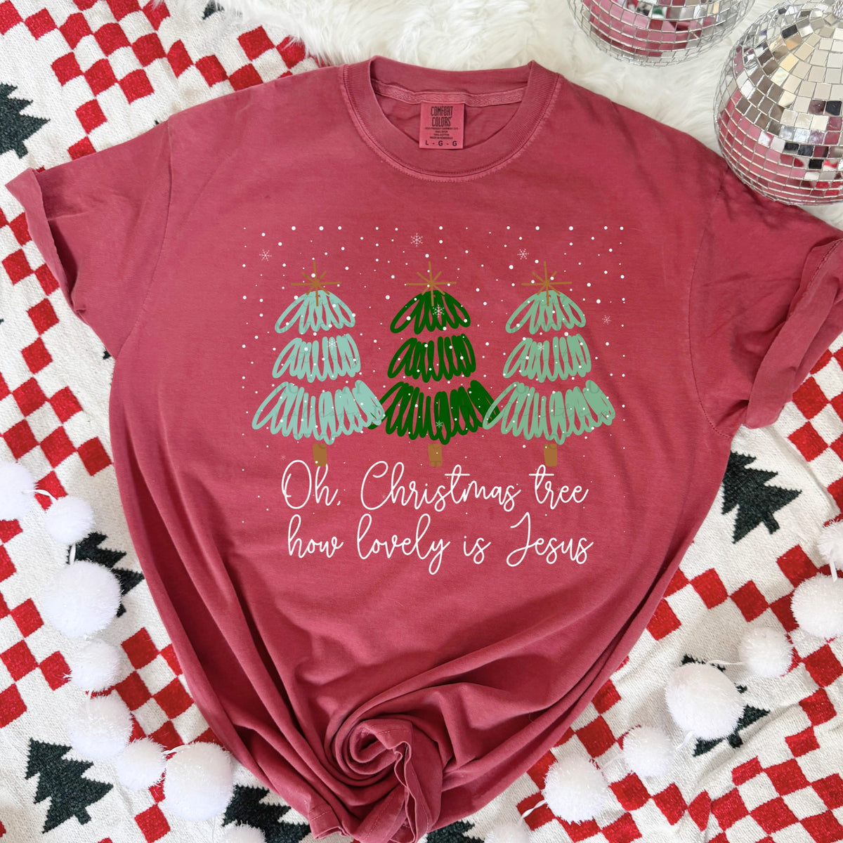 Oh Christmas tree how lovely is Jesus-DTF