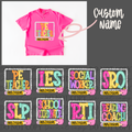 IES : (Back to school Dot CUSTOM) -DTF&UV