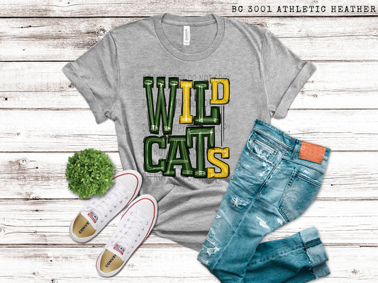 Wildcats Green and Yellow - DTF