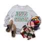 Jesus The Reason For Season Leopard Faux Embroidery -DTF