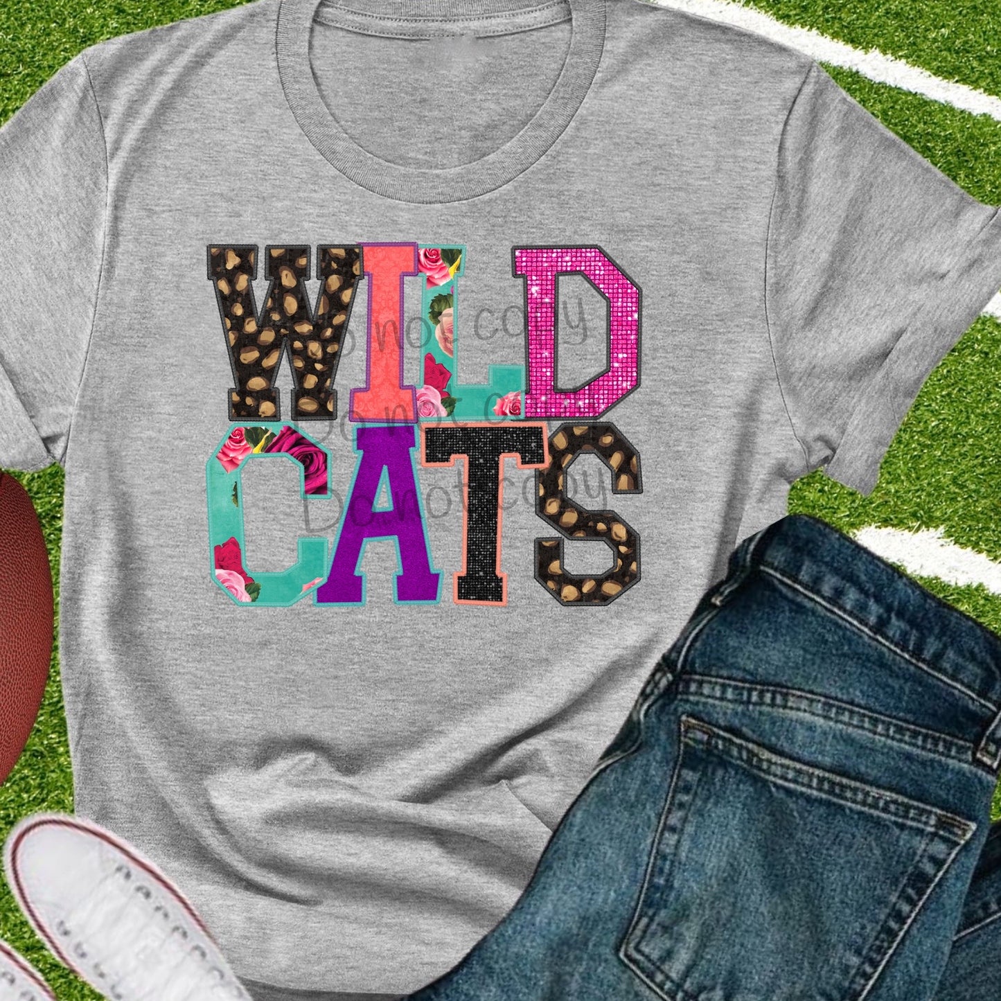 Wildcats appliqué words-DTF