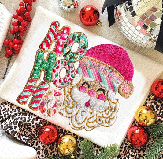 Ho Ho Ho stacked by Santa- DTF&UV