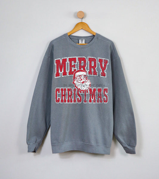 Merry Christmas with Santa distressed-DTF
