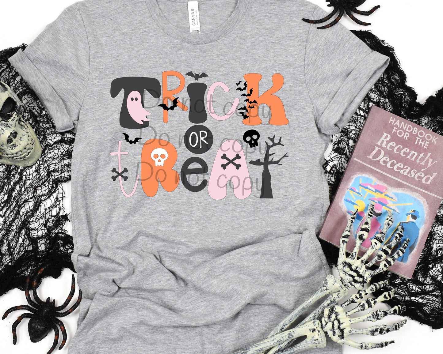 Trick or treat pink-DTF