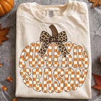Pumpkin Season Orange checkered- DTF&UV