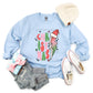 Christmas Leopard Bolt Santa Blk Stars- DTF
