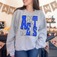 Antlers Blue and White - DTF