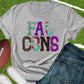 Falcons faux appliqué words-DTF