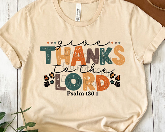 Give thanks to the Lord-DTF