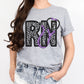 RN purple stethoscope-DTF