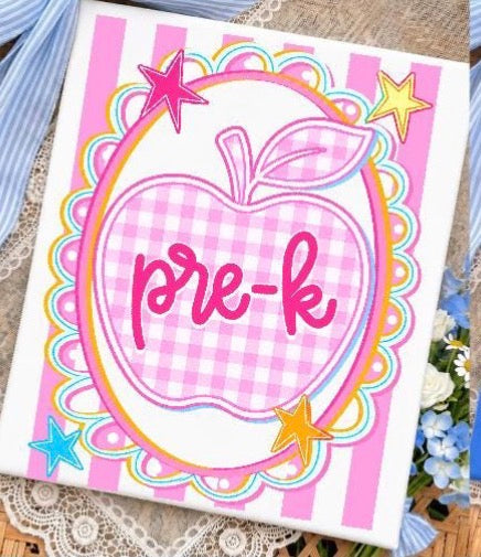 Pre K apple- DTF&UV