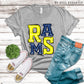Rams Royal Blue and Yellow - DTF