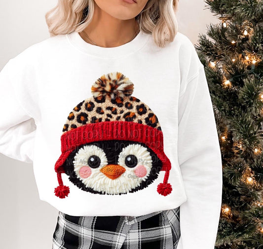 Penguin leopard hat- DTF&UV